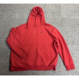 Jordan Hoodie Mens XXL Red Pullover Fleece Sweatshirt Jumpman Logo Athletic
